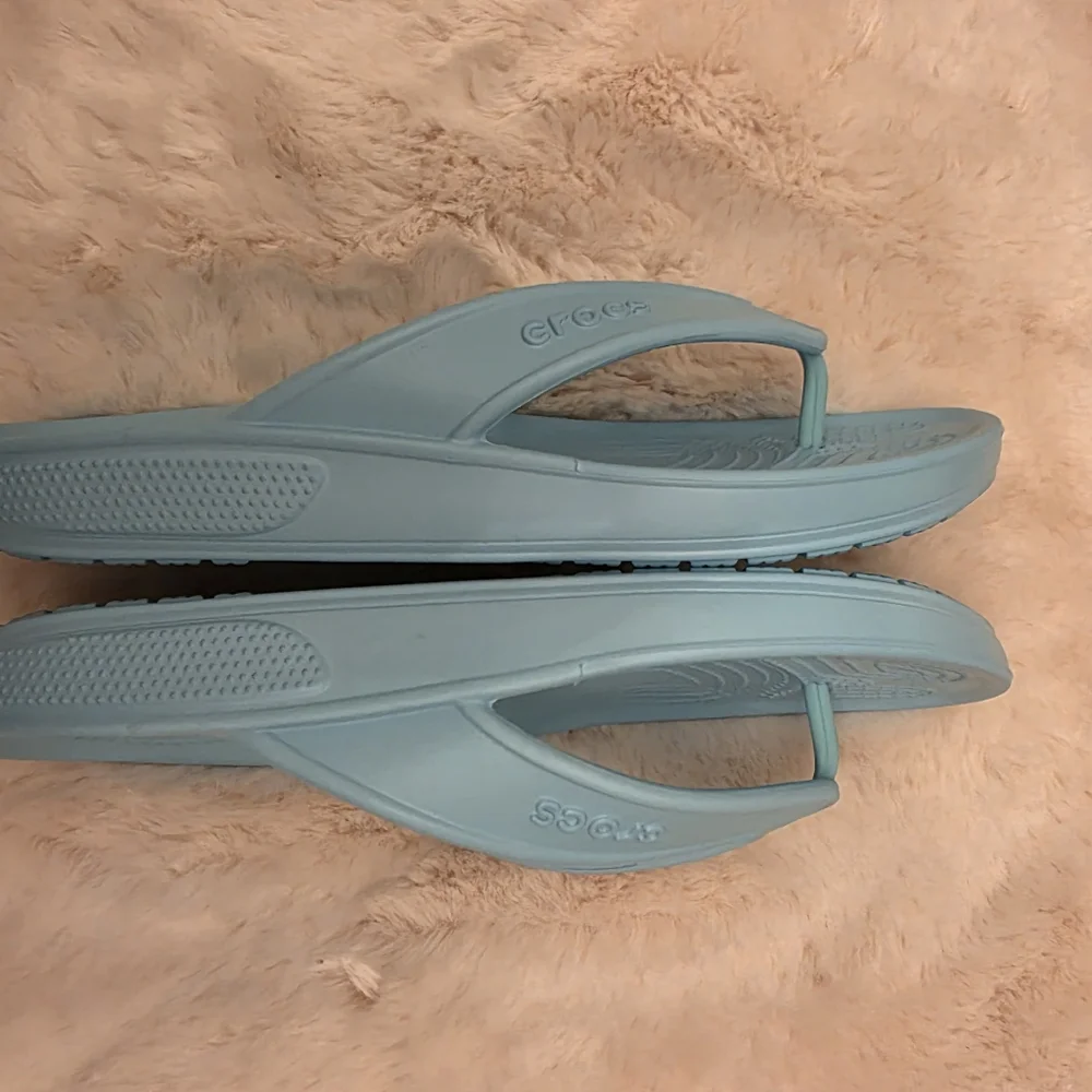 Crocs Blue Flip Flops - Picture 3 of 6